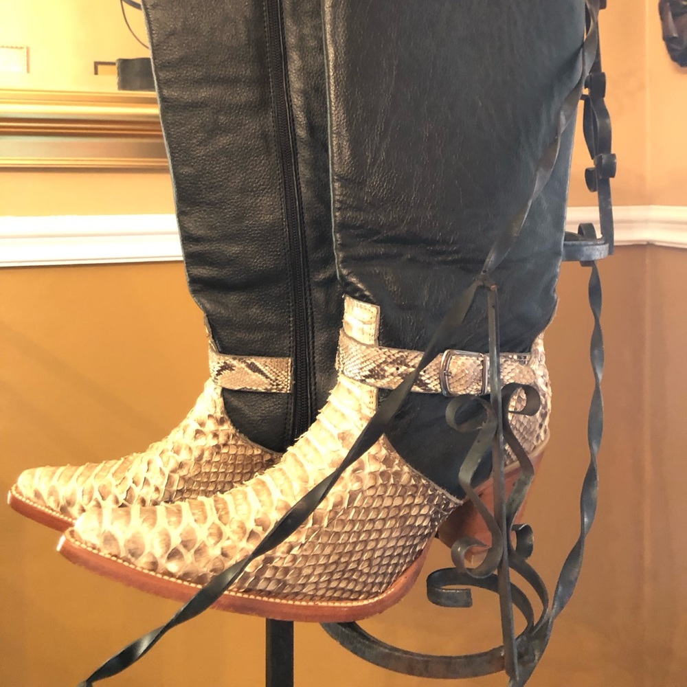 Custom Boots -Python Leather Western Styled! - image 2
